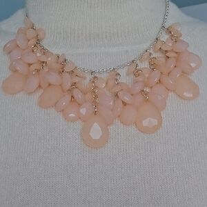 Light Peachy Beaded Necklace